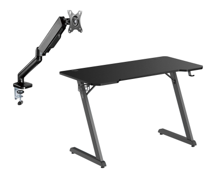 Biurko gamingowe SMX Biurko CHAD 2 120cm + UM-600 (sprężyna gazowa)